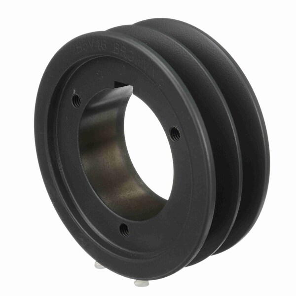 2 Groove Cast Iron Bushed Bore Multiple Sheave, 2B5V46